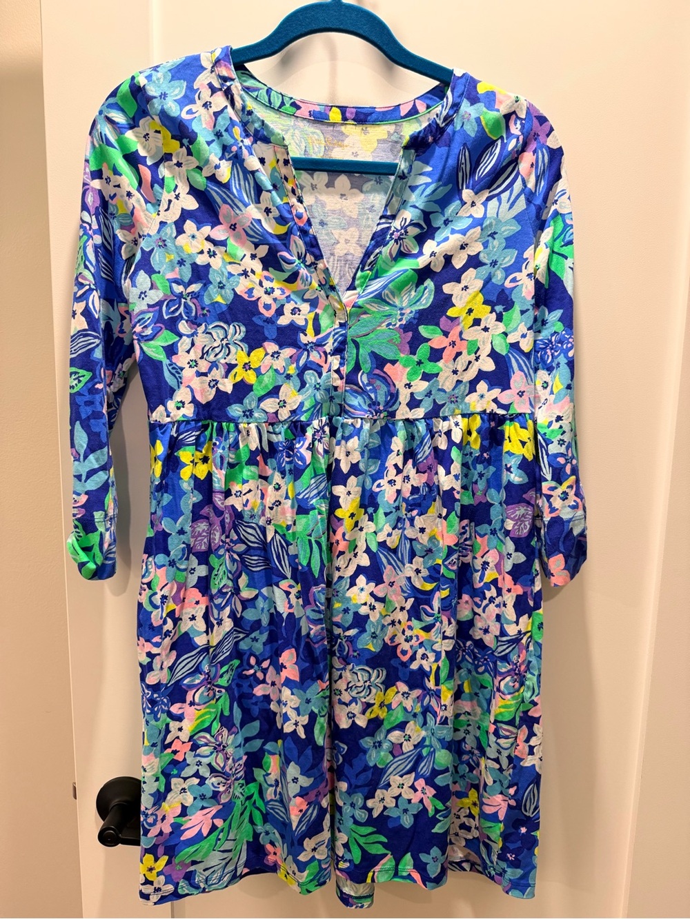 Lilly Pulitzer Blue Floral Dress